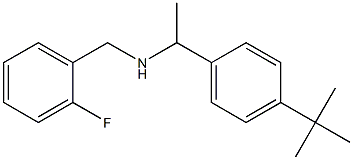[1-(4-tert-butylphenyl)ethyl][(2-fluorophenyl)methyl]amine Structure