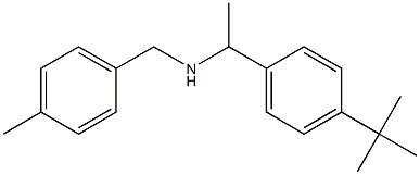 [1-(4-tert-butylphenyl)ethyl][(4-methylphenyl)methyl]amine Structure