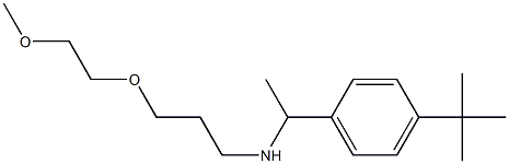 [1-(4-tert-butylphenyl)ethyl][3-(2-methoxyethoxy)propyl]amine Structure