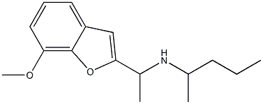 [1-(7-methoxy-1-benzofuran-2-yl)ethyl](pentan-2-yl)amine Struktur