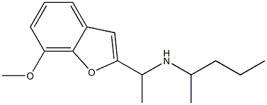 [1-(7-methoxy-1-benzofuran-2-yl)ethyl](pentan-2-yl)amine Structure