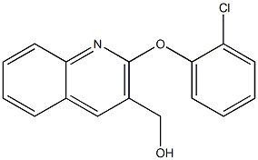 [2-(2-chlorophenoxy)quinolin-3-yl]methanol 结构式