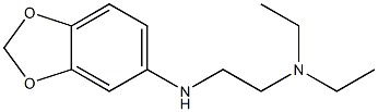 [2-(2H-1,3-benzodioxol-5-ylamino)ethyl]diethylamine Struktur