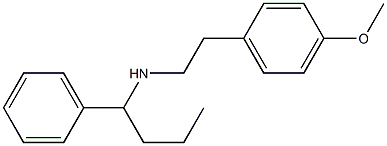 [2-(4-methoxyphenyl)ethyl](1-phenylbutyl)amine Struktur