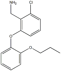 [2-chloro-6-(2-propoxyphenoxy)phenyl]methanamine 结构式