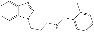 [3-(1H-1,3-benzodiazol-1-yl)propyl][(2-methylphenyl)methyl]amine Struktur