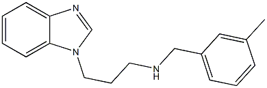 [3-(1H-1,3-benzodiazol-1-yl)propyl][(3-methylphenyl)methyl]amine Structure