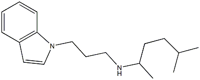 [3-(1H-indol-1-yl)propyl](5-methylhexan-2-yl)amine Structure