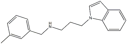 [3-(1H-indol-1-yl)propyl][(3-methylphenyl)methyl]amine Structure