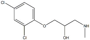 [3-(2,4-dichlorophenoxy)-2-hydroxypropyl](methyl)amine Structure