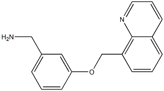 [3-(quinolin-8-ylmethoxy)phenyl]methanamine Structure