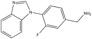 [4-(1H-1,3-benzodiazol-1-yl)-3-fluorophenyl]methanamine