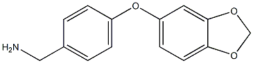 [4-(2H-1,3-benzodioxol-5-yloxy)phenyl]methanamine Structure