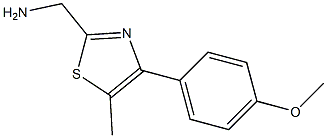 [4-(4-methoxyphenyl)-5-methyl-1,3-thiazol-2-yl]methanamine|
