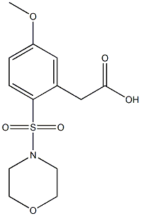 [5-methoxy-2-(morpholin-4-ylsulfonyl)phenyl]acetic acid