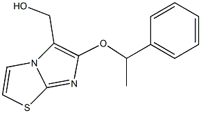 [6-(1-phenylethoxy)imidazo[2,1-b][1,3]thiazol-5-yl]methanol Structure