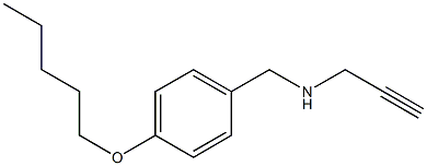 {[4-(pentyloxy)phenyl]methyl}(prop-2-yn-1-yl)amine Struktur
