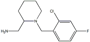 {1-[(2-chloro-4-fluorophenyl)methyl]piperidin-2-yl}methanamine|