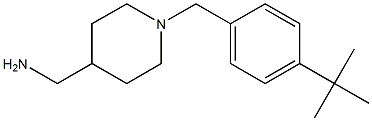 {1-[(4-tert-butylphenyl)methyl]piperidin-4-yl}methanamine Struktur