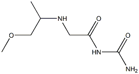 {2-[(1-methoxypropan-2-yl)amino]acetyl}urea Struktur