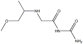 {2-[(1-methoxypropan-2-yl)amino]acetyl}urea|