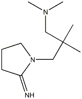 {2-[(2-iminopyrrolidin-1-yl)methyl]-2-methylpropyl}dimethylamine Structure