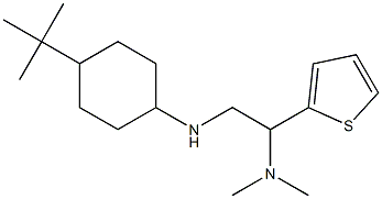 {2-[(4-tert-butylcyclohexyl)amino]-1-(thiophen-2-yl)ethyl}dimethylamine Struktur