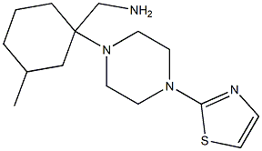 {3-methyl-1-[4-(1,3-thiazol-2-yl)piperazin-1-yl]cyclohexyl}methylamine Struktur