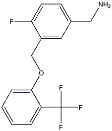 {4-fluoro-3-[2-(trifluoromethyl)phenoxymethyl]phenyl}methanamine