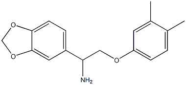 1-(1,3-benzodioxol-5-yl)-2-(3,4-dimethylphenoxy)ethanamine Struktur