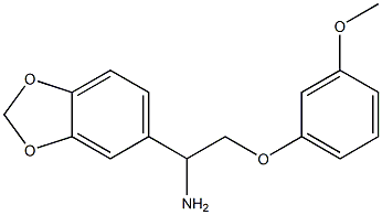 1-(1,3-benzodioxol-5-yl)-2-(3-methoxyphenoxy)ethanamine