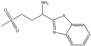 1-(1,3-benzothiazol-2-yl)-3-(methylsulfonyl)propan-1-amine