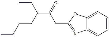 1-(1,3-benzoxazol-2-yl)-3-ethylheptan-2-one Struktur