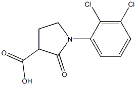 1-(2,3-dichlorophenyl)-2-oxopyrrolidine-3-carboxylic acid Structure