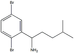 1-(2,5-dibromophenyl)-4-methylpentan-1-amine