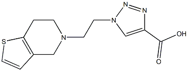 1-(2-{4H,5H,6H,7H-thieno[3,2-c]pyridin-5-yl}ethyl)-1H-1,2,3-triazole-4-carboxylic acid|