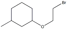 1-(2-bromoethoxy)-3-methylcyclohexane Structure