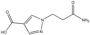 1-(2-carbamoylethyl)-1H-pyrazole-4-carboxylic acid Structure