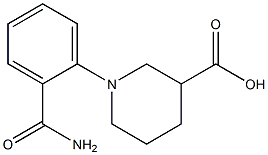 1-(2-carbamoylphenyl)piperidine-3-carboxylic acid Struktur