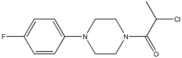 1-(2-chloropropanoyl)-4-(4-fluorophenyl)piperazine Structure