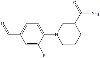 1-(2-fluoro-4-formylphenyl)piperidine-3-carboxamide|