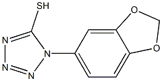 1-(2H-1,3-benzodioxol-5-yl)-1H-1,2,3,4-tetrazole-5-thiol Struktur