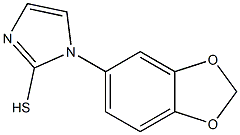 1-(2H-1,3-benzodioxol-5-yl)-1H-imidazole-2-thiol Struktur
