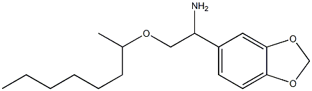 1-(2H-1,3-benzodioxol-5-yl)-2-(octan-2-yloxy)ethan-1-amine Struktur