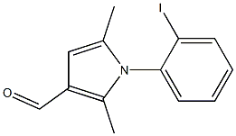 1-(2-iodophenyl)-2,5-dimethyl-1H-pyrrole-3-carbaldehyde Struktur