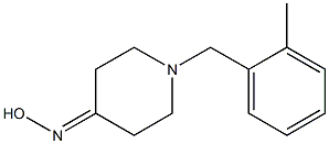 1-(2-methylbenzyl)piperidin-4-one oxime Struktur
