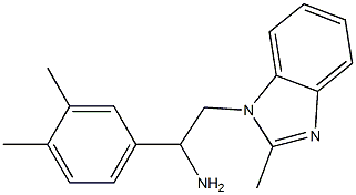 1-(3,4-dimethylphenyl)-2-(2-methyl-1H-1,3-benzodiazol-1-yl)ethan-1-amine Structure