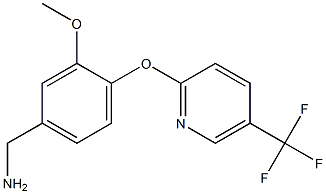 1-(3-methoxy-4-{[5-(trifluoromethyl)pyridin-2-yl]oxy}phenyl)methanamine