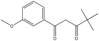 1-(3-methoxyphenyl)-4,4-dimethylpentane-1,3-dione Structure