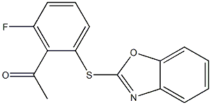 1-[2-(1,3-benzoxazol-2-ylsulfanyl)-6-fluorophenyl]ethan-1-one